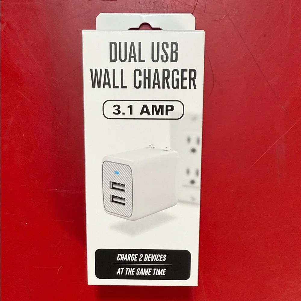 Dual USB Wall Charger 3.1 Amp